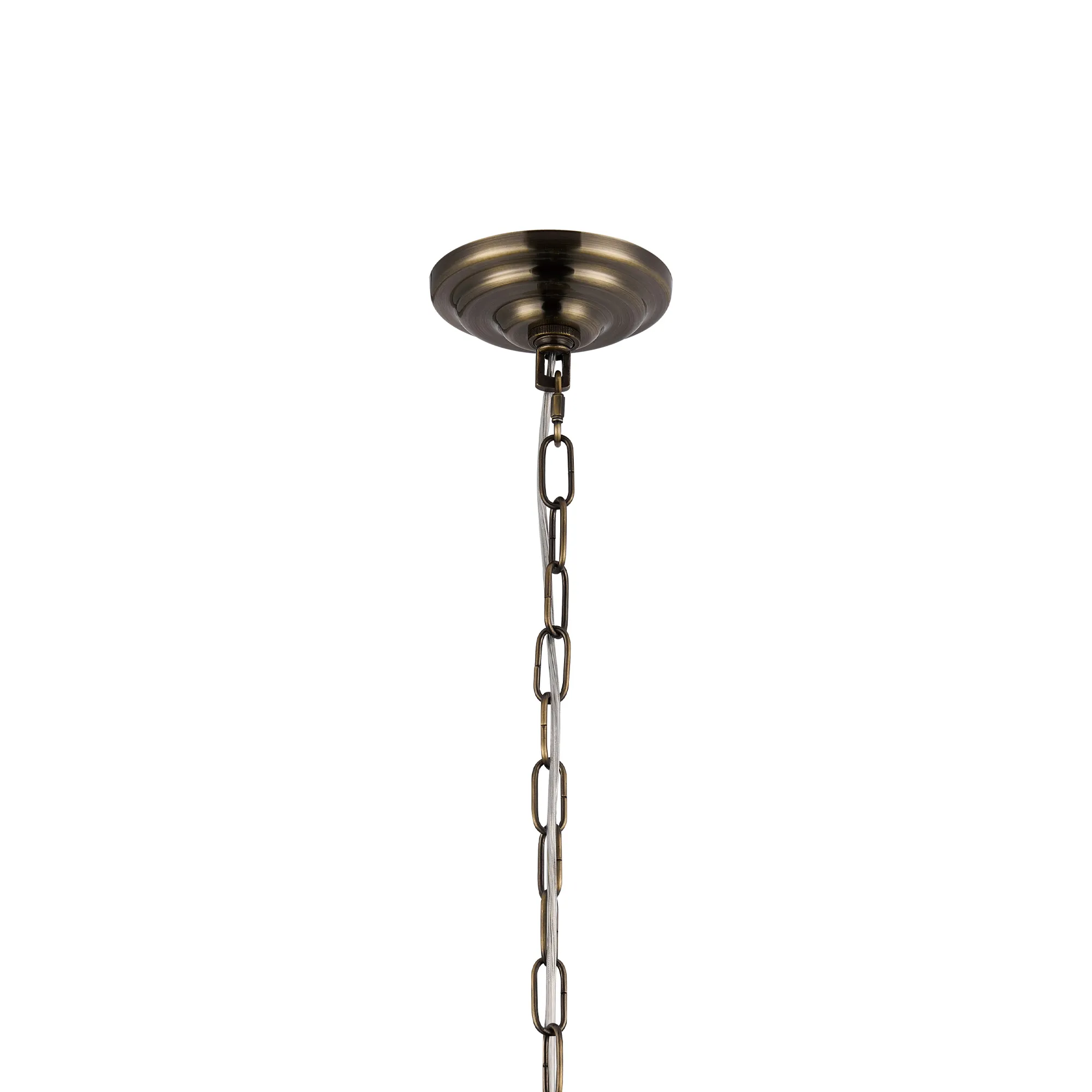 Coniston Pendant 12 Light (29.2kg) Antique Brass IL32810AB  Diyas Coniston Antique Brass